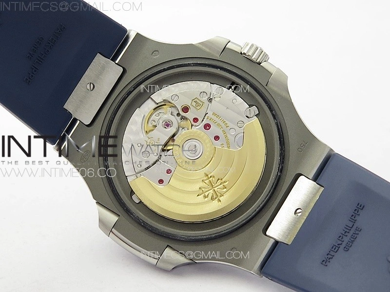 Nautilus Jumbo 5711 Super Replication PPF 1:1 Best Edition Blue Textured Dial on Blue Rubber Strap PPF324