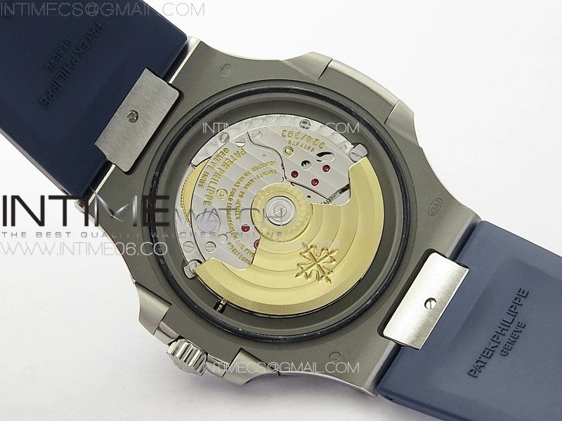 Nautilus Jumbo 5711 Super Replication PPF 1:1 Best Edition Blue Textured Dial on Blue Rubber Strap PPF324