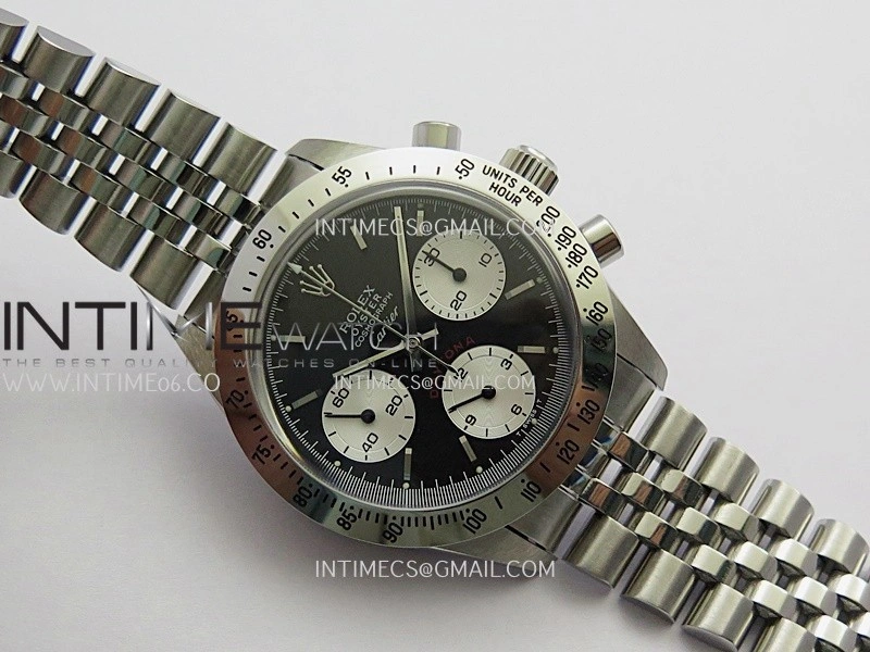 Daytona 6262 Cartier SS MSF Best Edition Black Dial Silver Subdials On SS Jubilee Bracelet Venus 75