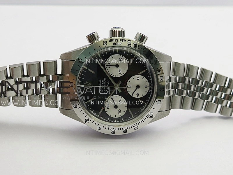 Daytona 6262 Cartier SS MSF Best Edition Black Dial Silver Subdials On SS Jubilee Bracelet Venus 75