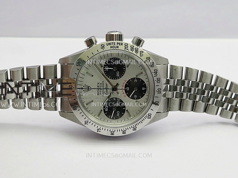 Daytona 6239 Cartier SS MSF Best Edition Silver Dial Black Subdials On SS Jubilee Bracelet Venus 75