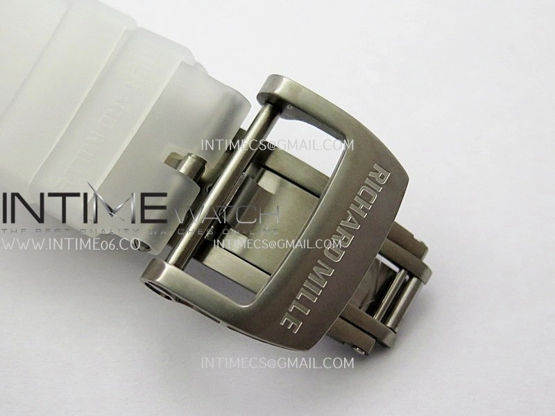 RM055 Transparent White Inner Sonic Best Edition Skeleton Dial On Transparent Rubber Strap RMUL2 Super Clone