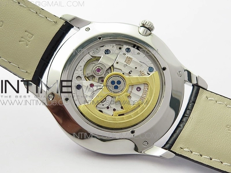 Master Ultra Thin Small Second SS ZF 1:1 Best Edition Blue Dial on Black Leather Strap A896