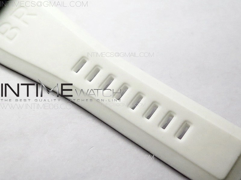 BR 03-92 Real Ceramic 1:1 Best Edition White Dial Black Markers on White Rubber Strap MIYOTA 9015