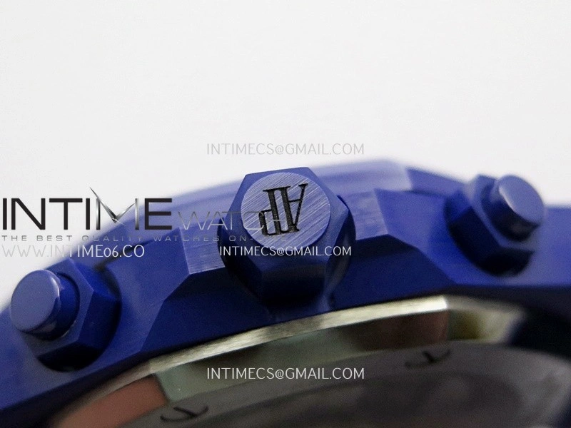 Royal Oak Chrono 26240 Blue Ceramic APSF 1:1 Best Edition Blue Dial On Blue Ceramic Bracelet SA4401 Super Clone
