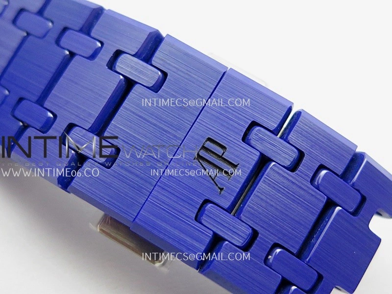 Royal Oak Chrono 26240 Blue Ceramic APSF 1:1 Best Edition Blue Dial On Blue Ceramic Bracelet SA4401 Super Clone