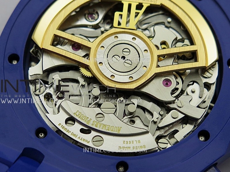 Royal Oak Chrono 26240 Blue Ceramic APSF 1:1 Best Edition Blue Dial On Blue Ceramic Bracelet SA4401 Super Clone