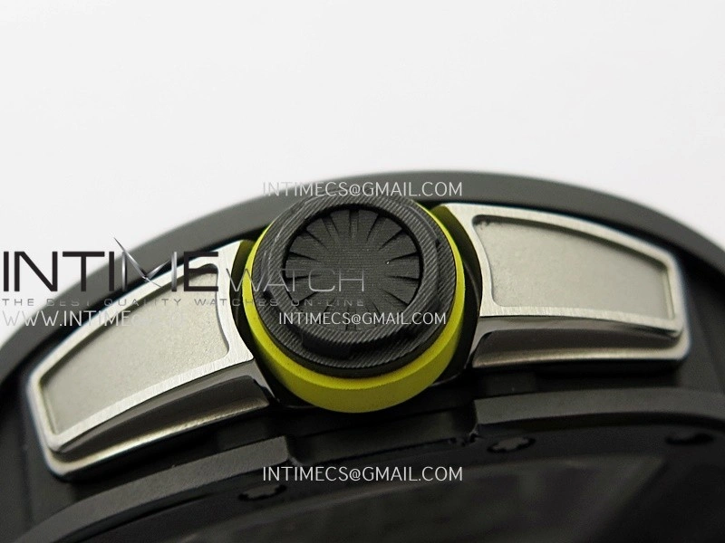 RM061 Black Ceramic APSF 1:1 Best Edition Skeleton Dial On Black Rubber Strap RMUL2 Super Clone