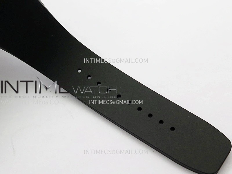 RM061 Black Ceramic APSF 1:1 Best Edition Skeleton Dial On Black Rubber Strap RMUL2 Super Clone