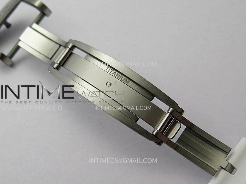 RM055 White Ceramic APSF 1:1 Best Edition Skeleton Dial on White Rubber Strap RMUL2 Super Clone