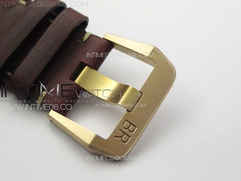 BR 03-92 Diver Ceramic Bezel Bronze B12 1:1 Best Edition Red Dial on Red Leather Strap MIYOTA 9015
