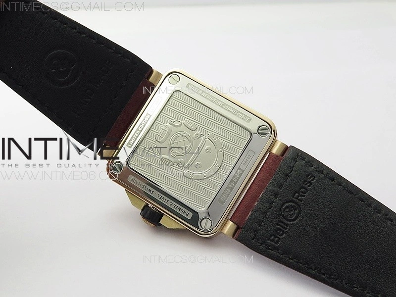 BR 03-92 Diver Ceramic Bezel Bronze B12 1:1 Best Edition Red Dial on Red Leather Strap MIYOTA 9015