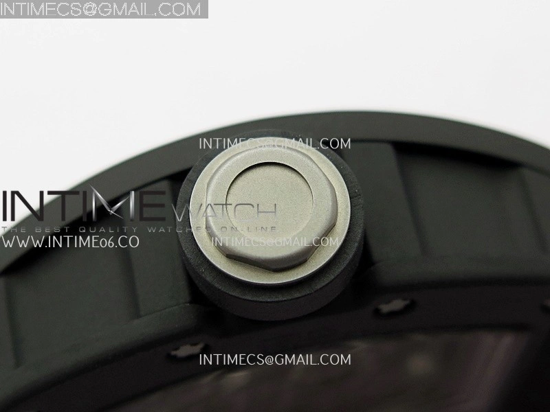 RM055 Black Ceramic Red Inner Bezel APSF 1:1 Best Edition On Red Rubber Strap RMUL2 Super Clone