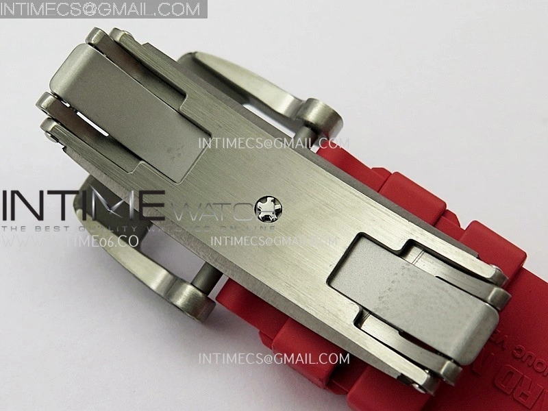 RM055 Black Ceramic Red Inner Bezel APSF 1:1 Best Edition On Red Rubber Strap RMUL2 Super Clone