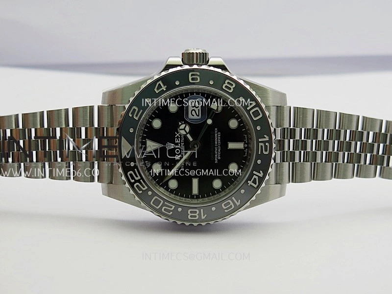 GMT-Master II 126710 GRNR Black Gray 904L SS Clean Plus 1:1 Best Edition Black Dial On Jubilee Bracelet DD3285 CHS