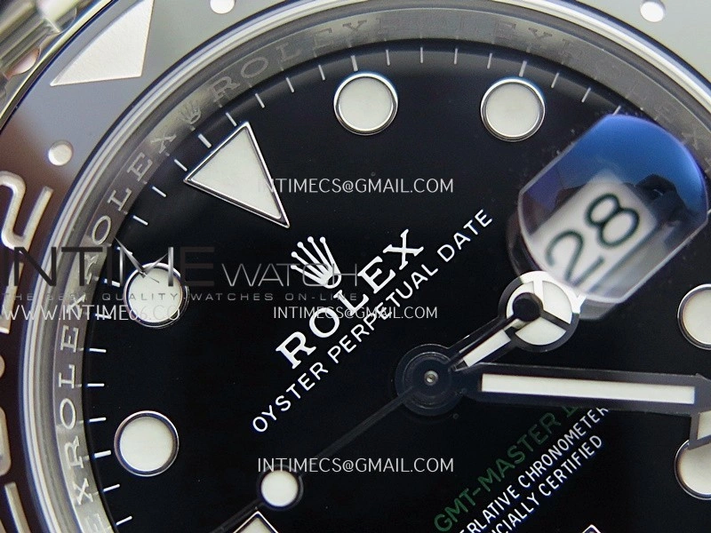 GMT-Master II 126710 GRNR Black Gray 904L SS Clean Plus 1:1 Best Edition Black Dial On Jubilee Bracelet DD3285 CHS