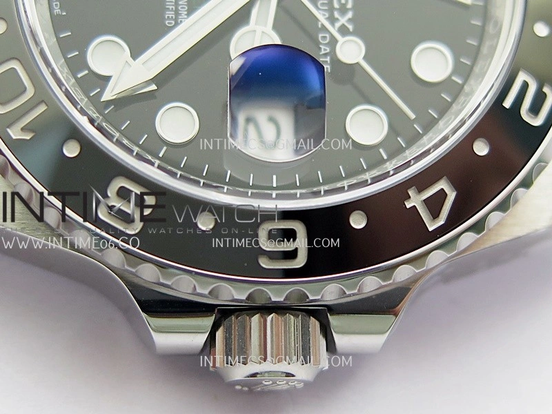 GMT-Master II 126710 GRNR Black Gray 904L SS Clean Plus 1:1 Best Edition Black Dial On Jubilee Bracelet DD3285 CHS