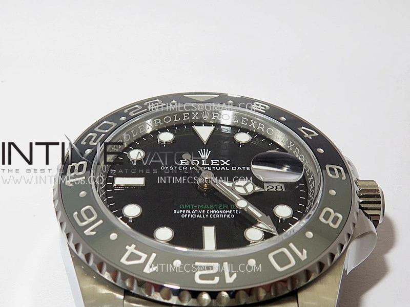 GMT-Master II 126710 GRNR Black Gray 904L SS Clean Plus 1:1 Best Edition Black Dial On Jubilee Bracelet DD3285 CHS