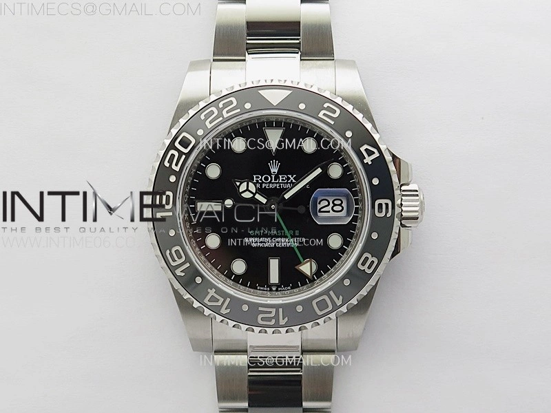 GMT-Master II 126710 GRNR Black Gray Ceramic 904L SS 3EF 1:1 Best Edition Black Dial On Oyster Bracelet VR3285 CHS