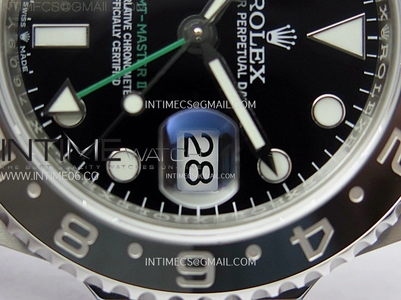 GMT-Master II 126710 GRNR Black Gray Ceramic 904L SS 3EF 1:1 Best Edition Black Dial On Oyster Bracelet VR3285 CHS