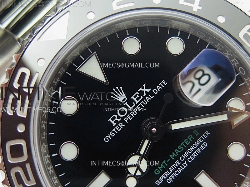 GMT-Master II 126710 GRNR Black Gray Ceramic 904L SS 3EF 1:1 Best Edition Black Dial On Oyster Bracelet VR3285 CHS