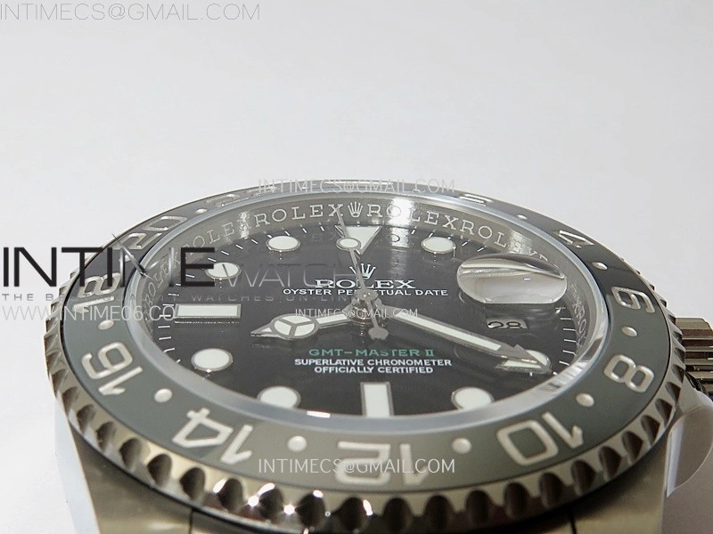 GMT-Master II 126710 GRNR Black Gray Ceramic 904L SS 3EF 1:1 Best Edition Black Dial On Oyster Bracelet VR3285 CHS