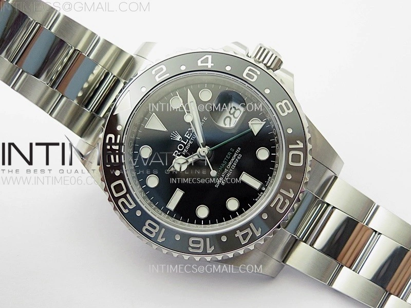 GMT-Master II 126710 GRNR Black Gray Ceramic 904L SS AR+F 1:1 Best Edition Black Dial on Oyster Bracelet DD3285 CHS