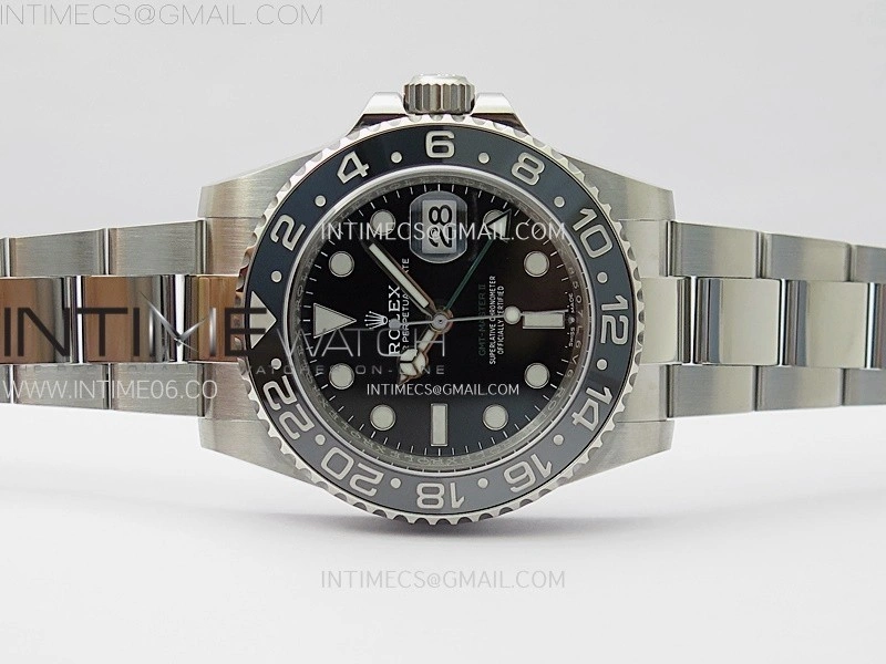 GMT-Master II 126710 GRNR Black Gray Ceramic 904L SS AR+F 1:1 Best Edition Black Dial on Oyster Bracelet DD3285 CHS