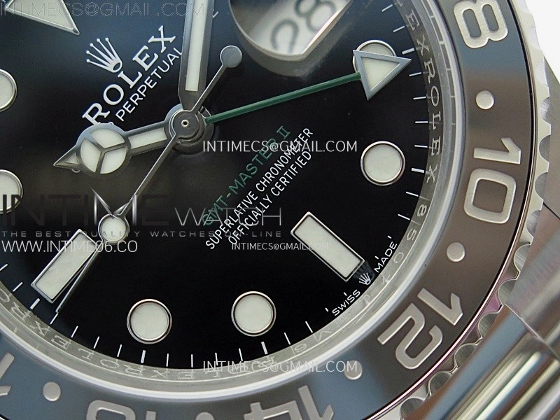 GMT-Master II 126710 GRNR Black Gray Ceramic 904L SS AR+F 1:1 Best Edition Black Dial on Oyster Bracelet DD3285 CHS