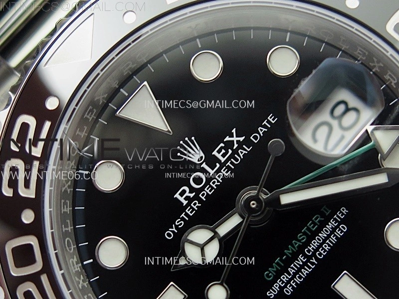 GMT-Master II 126710 GRNR Black Gray Ceramic 904L SS AR+F 1:1 Best Edition Black Dial on Oyster Bracelet DD3285 CHS