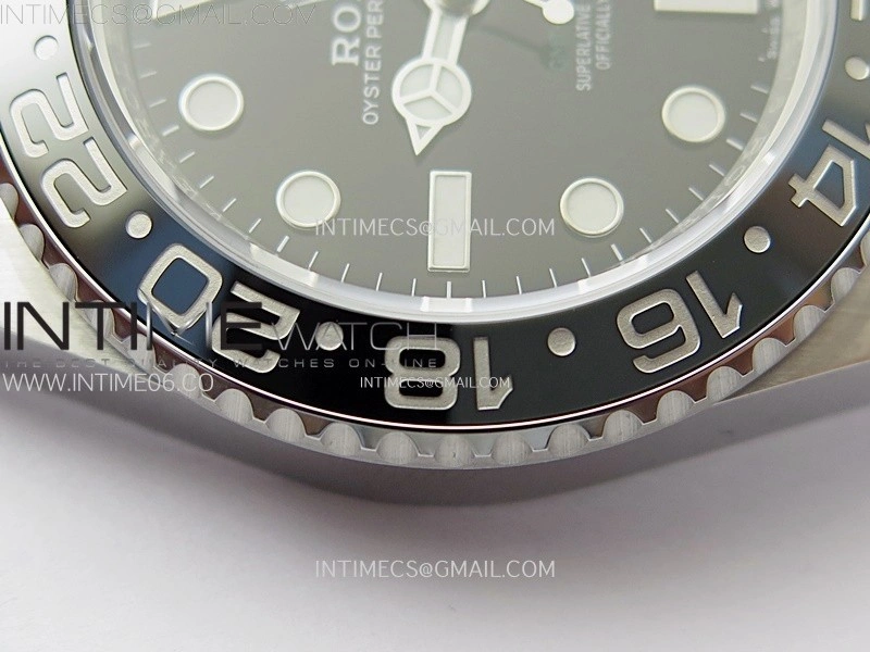 GMT-Master II 126710 GRNR Black Gray Ceramic 904L SS AR+F 1:1 Best Edition Black Dial on Oyster Bracelet DD3285 CHS
