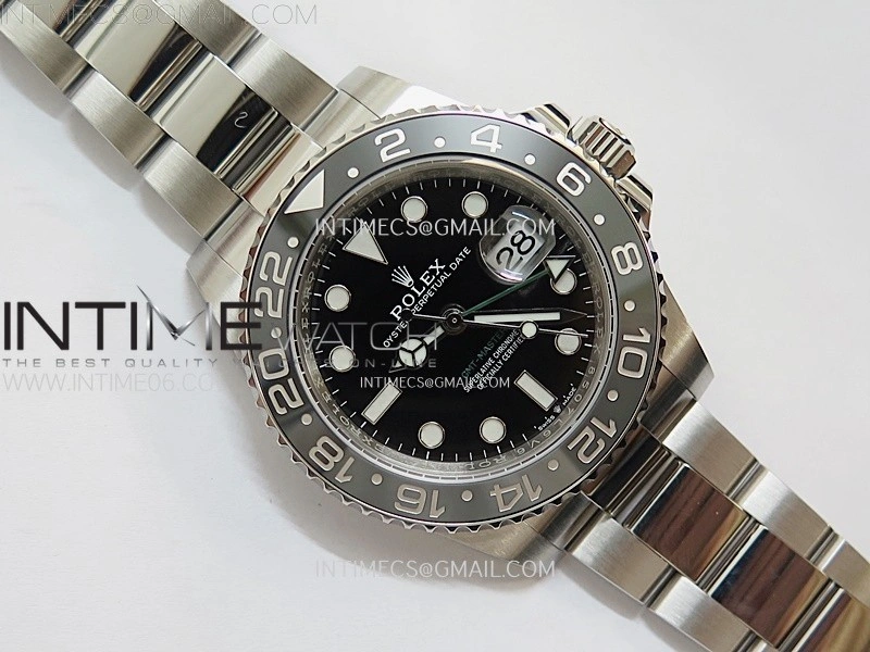 GMT-Master II 126710 GRNR Black Gray Ceramic 904L SS AR+F 1:1 Best Edition Black Dial on Oyster Bracelet DD3285 CHS