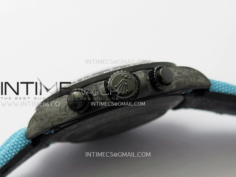 Daytona DIW Carbon Blue Second Hand DIWF Best Edition Skeleton Dial On Blue Nylon Strap SA4130