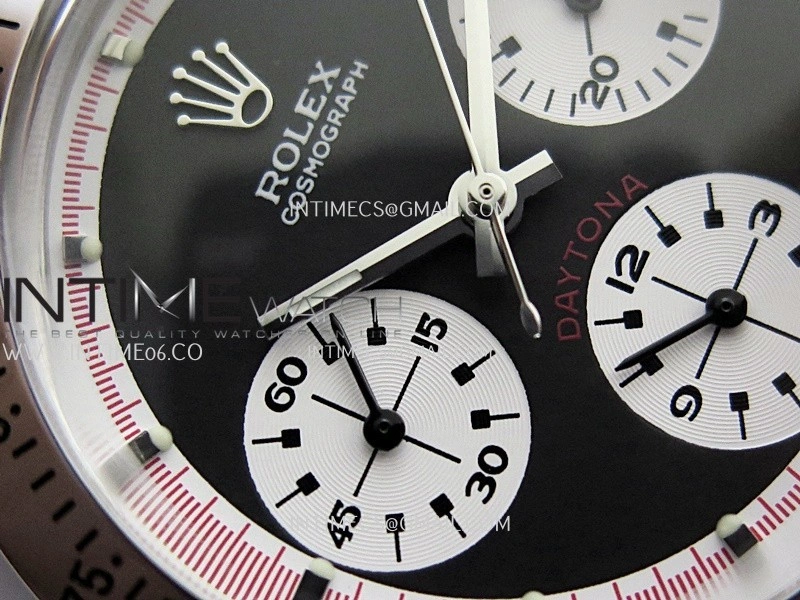 Daytona 6262 Without Oyster Word SS MSF Best Edition Black Dial White Subdials On SS Jubilee Bracelet Venus 75