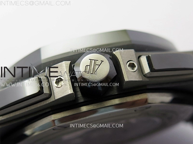 Royal Oak Offshore 44mm Black Ceramic TKF 1:1 Best Edition Black Dial on Black Rubber Strap A3126