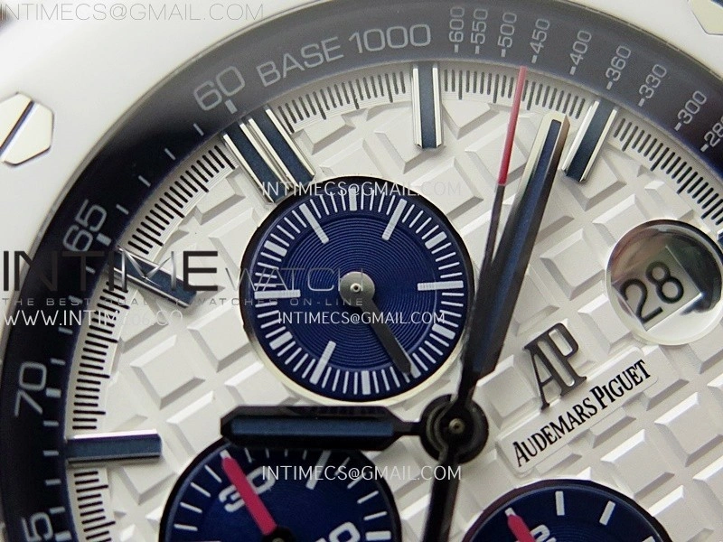 Royal Oak Offshore 44mm White Ceramic TKF 1:1 Best Edition White Dial on White Rubber Strap A3126