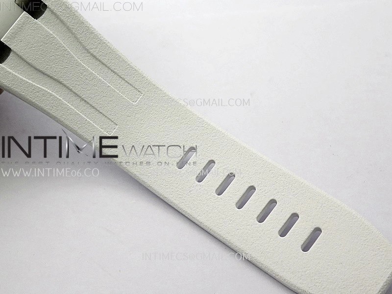 Royal Oak Offshore 44mm White Ceramic TKF 1:1 Best Edition White Dial on White Rubber Strap A3126