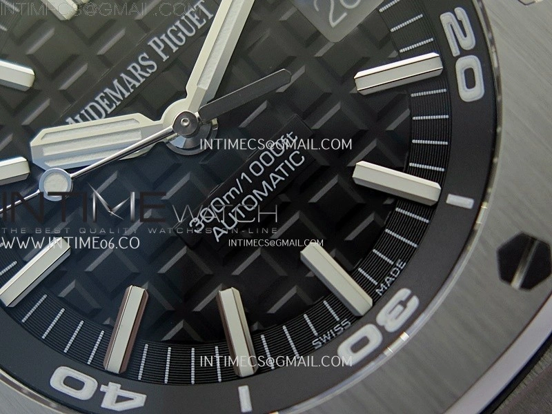 Royal Oak Offshore Diver 15703 APSF 1:1 Best Edition Black Dial on SS Bracelet SA3120 Super Clone