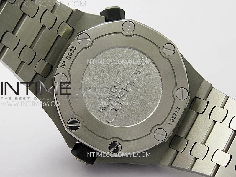 Royal Oak Offshore Diver 15703 APSF 1:1 Best Edition Black Dial on SS Bracelet SA3120 Super Clone