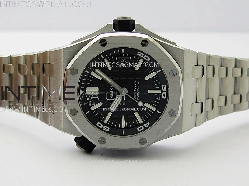 Royal Oak Offshore Diver 15710 APSF 1:1 Best Edition Black Dial on SS Bracelet SA3120 Super Clone
