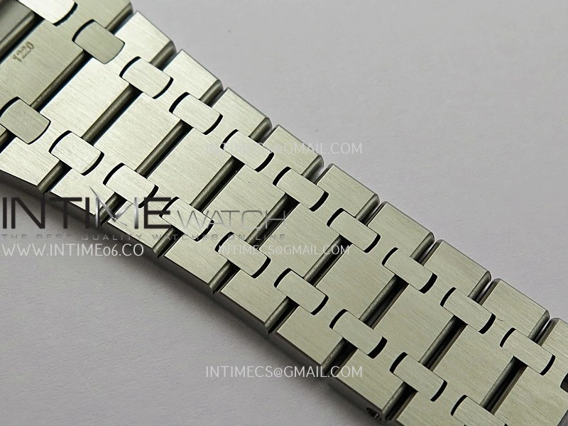 Royal Oak 41mm 15500 SS APSF Free Sprung 1:1 Best Edition Silver Textured Dial On SS Bracelet Super Clone A4302