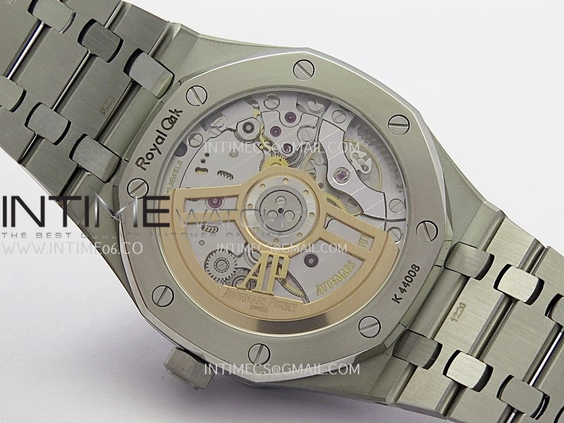 Royal Oak 41mm 15500 SS APSF Free Sprung 1:1 Best Edition Silver Textured Dial On SS Bracelet Super Clone A4302