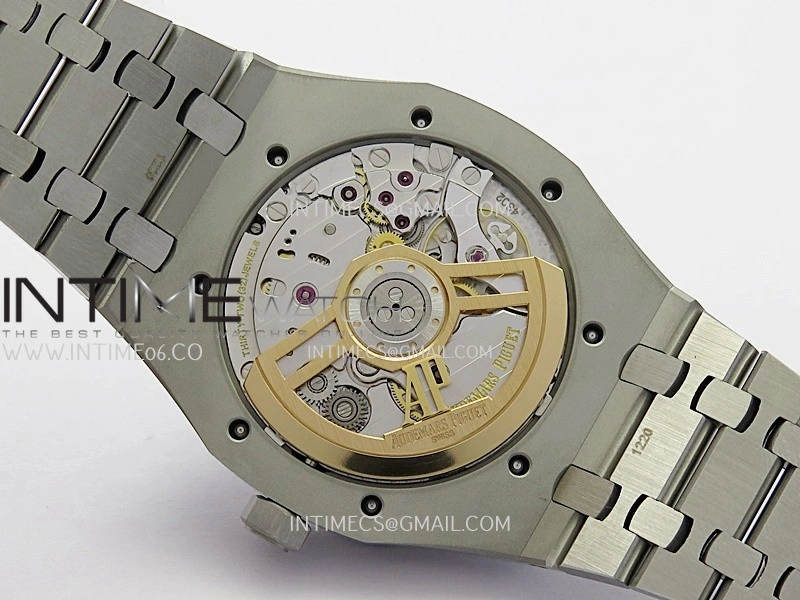 Royal Oak 41mm 15500 SS APSF Free Sprung 1:1 Best Edition Silver Textured Dial On SS Bracelet Super Clone A4302