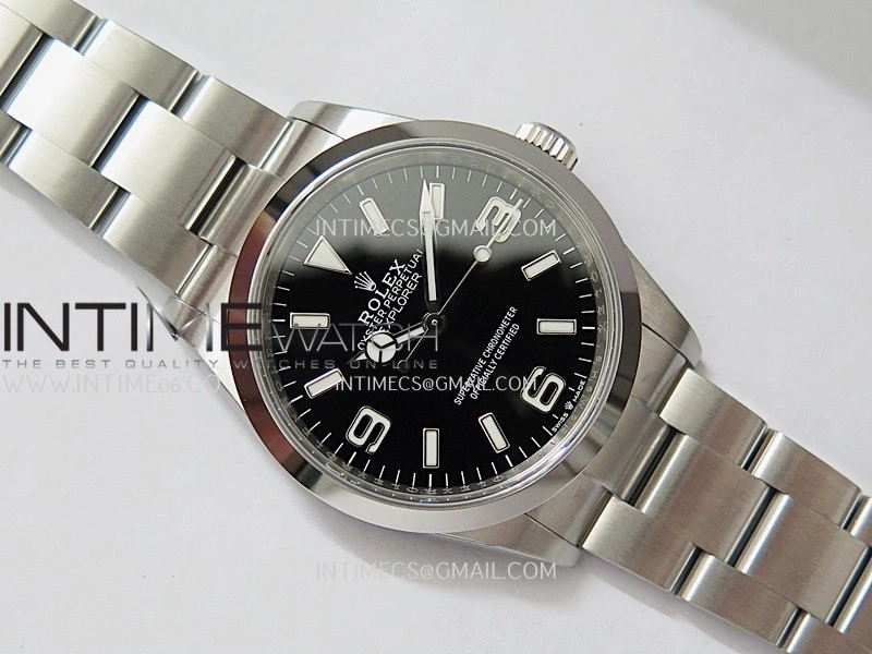Explorer 124270 36mm 904L SS VF 1:1 Best Edition Black Dial On 904L SS Bracelet DD3230
