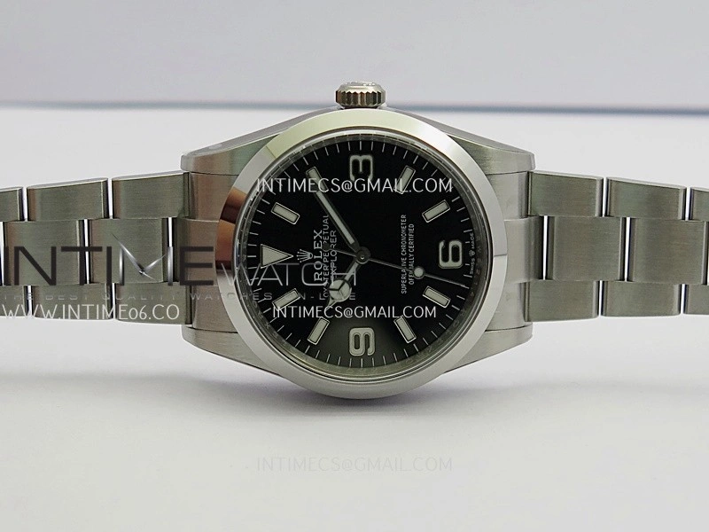 Explorer 124270 36mm 904L SS VF 1:1 Best Edition Black Dial On 904L SS Bracelet DD3230