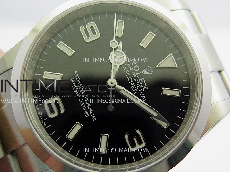 Explorer 124270 36mm 904L SS VF 1:1 Best Edition Black Dial On 904L SS Bracelet DD3230