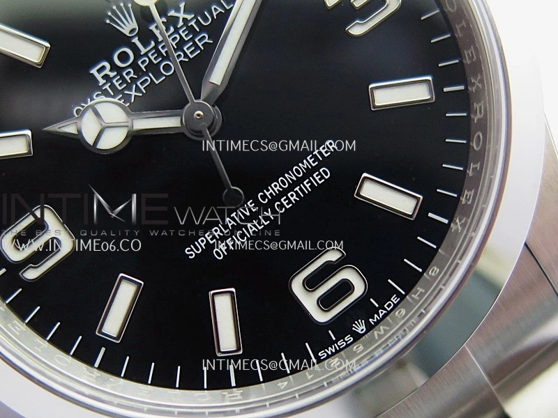Explorer 124270 36mm 904L SS VF 1:1 Best Edition Black Dial On 904L SS Bracelet DD3230