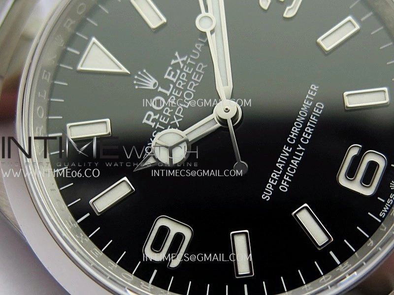 Explorer 124270 36mm 904L SS VF 1:1 Best Edition Black Dial On 904L SS Bracelet DD3230