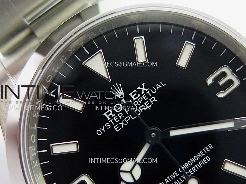 Explorer 124270 36mm 904L SS VF 1:1 Best Edition Black Dial On 904L SS Bracelet DD3230