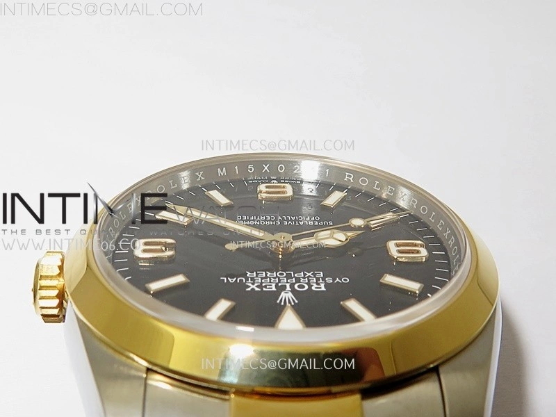 Explorer 124273 36mm 904L SS YG VSF 1:1 Best Edition Black Dial on SS YG Bracelet VS3230